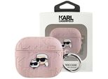 Custodia Karl Lagerfeld Monogram Karl & Choupette Head Na Airpods 3 - RóżOwe