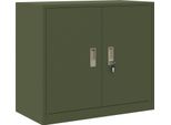 Syfax™ Armadio Verde Oliva 80 X 40 X 70 Cm Acciaio