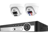 Sistema Di Telecamere Di Sicurezza, Risoluzione 4K, Riconoscimento Facciale Ai, 8CH Nvr 2 Cam 5MP, 1T