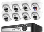 Sistema Di Telecamere Di Sicurezza, Risoluzione 4K, Riconoscimento Facciale Ai, 8CH Nvr 8 Cam 5MP, 1T