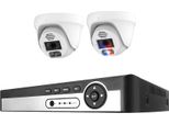 Sistema Di Telecamere Di Sicurezza, Risoluzione 4K, Riconoscimento Facciale Ai, 8CH Nvr 2 Cam 5MP, 4T