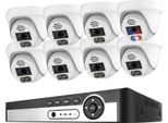 Sistema Di Telecamere Di Sicurezza, Risoluzione 4K, Riconoscimento Facciale Ai, 8CH Nvr 8 Cam 5MP, Nessuno