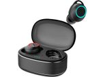 Auricolari Bluetooth Moodix, Senza Fili, Neri - Microfono, Smart-Touch, Bluetooth 5.3, Compatibili Con Android E Ios