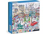 Galison Foil Puzzle Michael Storrings Natale Parigi 1000 Pezzi