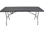 Tavolo Da Catering Pieghevole 180 X 74 Cm Nero
