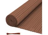Hengda Pvc Privacy Schermo Mat Privacy Recinzione Balcone Frangivento Privacy Schermo Per Recinzione Marrone 90X800Cm