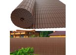 Jopassy Pvc Privacy Schermo Mat Privacy Recinzione Balcone Frangivento Privacy Schermo Per Recinzione Marrone 90X500Cm