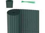 Clanmacy Pvc Privacy Schermo Mat Privacy Recinzione Balcone Frangivento Privacy Schermo Per Recinzione Verde 90X800Cm