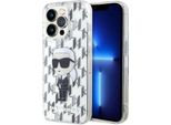 Custodia Rigida In Tpu Per Iphone 15 Pro Di Karl Lagerfeld - Monogramma Ikonik - Trasparente