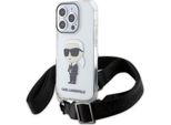 Custodia Karl Lagerfeld Per Iphone 15 Pro - Iml Ikonik Crossbody - Trasparente