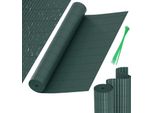 Clanmacy Pvc Privacy Schermo Mat Privacy Recinzione Balcone Frangivento Privacy Schermo Per Recinzione Verde 180X400Cm