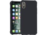 Apple Iphone Xs Max Nero Custodia Cover Posteriore - Silicone