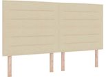 Letto A Molle Vidaxl Led Con Materasso Crema 180 X 200 Cm In Tessuto