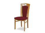 Esszimmerstuhl Home Affaire "Ferdi Made In Italy, Massivholz", Buche, Bordea, Buche Natur, Bordeaux, B:48Cm H:100Cm T:57Cm, Massivholz, StüHle, Esszimmerstuhl, Bezug Feinstruktur (Wasser- Und Fleckabweisend) Oder Struktur