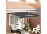 Vidaxl Tenda Retrattile Antracite 350 X 250 Cm In Poliestere E Metallo