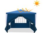 Gazebo Aopunly Con Finestre Con Pannelli Laterali 3 X 3 M Verde