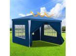 Tolletour 3X3M Gazebo Da Giardino Con Pannelli Laterali Tenda Portatile Impermeabile Con Tubo Di Ferro, Verde