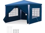 Aopunly 3X3M Gazebo Da Giardino Con Pannelli Laterali Tenda Portatile Impermeabile Con Tubo Di Ferro, Verde