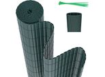 Clanmacy Pvc Privacy Schermo Mat Privacy Recinzione Balcone Frangivento Privacy Schermo Per Recinzione Verde 140X300Cm
