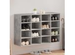 Vidaxl Scarpiera Con Ripiano Grigio Cemento 103 X 30 X 67 Cm Materiale A Base Di Legno