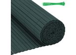 Clanmacy Pvc Privacy Schermo Mat Privacy Recinzione Balcone Frangivento Privacy Schermo Per Recinzione Verde 100X800Cm