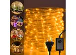 Tolletour 30M Led Corda Luminosa Stringa Di Luci Per Uso Esterno E Interno Con 720 Led Luci Di Natale Decorazione Natalizia Giallo
