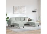 Vidaxl Divano Da Salotto 3 Pezzi Grigio Chiaro