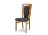 Esszimmerstuhl Home Affaire "Ferdi Made In Italy, Massivholz", Beige (Buche, Dgrau, Buche Natur, Dunkelgrau), B:48Cm H:100Cm T:57Cm, Massivholz, StüHle, Esszimmerstuhl, Bezug Feinstruktur (Wasser- Und Fleckabweisend) Oder Struktur