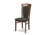 Esszimmerstuhl Home Affaire "Ferdi Made In Italy, Massivholz", Nuss, Dgrau, Nussbaum, Dunkelgrau, B:48Cm H:100Cm T:57Cm, Massivholz, StüHle, Esszimmerstuhl, Bezug Feinstruktur (Wasser- Und Fleckabweisend) Oder Struktur