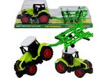 Set Di Giocattoli Lolex | Trattore - Con Rimorchio - 18 Cm - Macchina Agricola - Per Piccoli Agricoltori