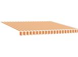 Vidaxl Tenda Da Sole Retrattile In Tessuto Giallo E Arancione 400 X 350 Cm