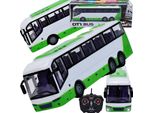 Lolex | Rc School Bus - 1:30 - Verde - Con Luci E Suoni - Perfetto Per I Giovani Appassionati Di Auto