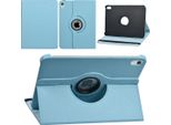 Apple Ipad 10.9 (2022) Custodia A Libro Per Tablet - Ruotabile Di 360 Gradi - Azzurro