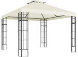 Gazebo Outsunny Con Doppio Tetto, Circa 3X3 M Gazebo Da Giardino Idrorepellente