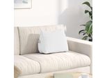 Vidaxl Cuscino Per Lo Schienale Bianco 45 X 20 X 35 Cm In Tessuto