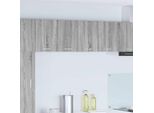 Vidaxl Armadio A Muro Con Anta 2 Pezzi Grigio Sonoma E Bianco 60 X 31 X 40 Cm