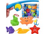 Lolex | Giocattolo Da Pesca Con Gioco A Spirale - 36 Cm - Per Bambini Da 3 Anni - Set Da Pesca - Giocattolo