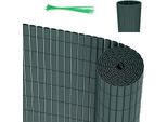 Schermo Privacy Izrielar In Pvc Per Balconi E Recinzioni - Schermo Privacy Resistente Alle Intemperie Per Recinzioni, Frangivento, Tagliabile A Misura Verde 140X300Cm