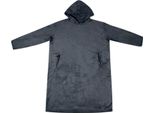 Vidaxl Coperta Con Cappuccio Blu Navy L Flanella