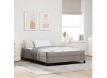 Vidaxl Letto A Molle Con Materasso Taupe 160 X 200 Cm Tessuto