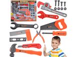 Lolex | Set Di Attrezzi Per Bambini - 10 Pezzi - Attrezzi Giocattolo - Da 3 Anni - 35 X 43 X 4 Cm