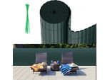 Izrielar Schermo Per La Privacy In Pvc Per Balconi E Recinzioni - Schermo Per La Privacy Resistente Alle Intemperie Per Recinzioni, Frangivento, Verde Tagliabile 140X500Cm