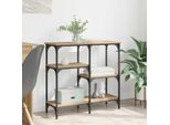 Vidaxl Tavolo Consolle In Rovere Artigianale 80 X 29 X 75 Cm Materiale A Base Di Legno