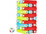 Lolex | Torre Di Mattoncini Colorati - 31 × 10 × 10 Cm - Da 3 Anni - Gioco Di Destrezza - Giocattolo Educativo