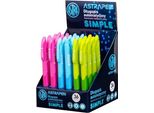 Astrapen Simple, Biro 1Mm, Blu, Supporto, Colori Misti, 201022012