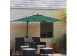 Vidaxl Ombrellone Da Giardino Verde 248,5 X 247,5 X 160 Cm