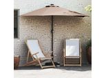 Vidaxl Ombrellone Da Giardino Taupe 294 X 150 X 224 Cm