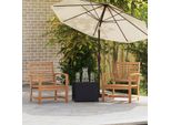 Vidaxl Sedia 2 Pezzi Marrone 65 X 60 X 76,5 Cm In Legno Massiccio Di Teak