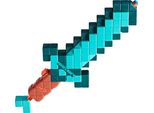 Minecraft Nerf Miecz Diamentowy Z Wyrzutnią DartóW