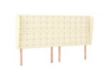 Syfax™ Testiera Ad Orecchio Crema 183X23X118/128 Cm In Pelle Finta